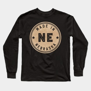 Made In Nebraska NE State USA Long Sleeve T-Shirt